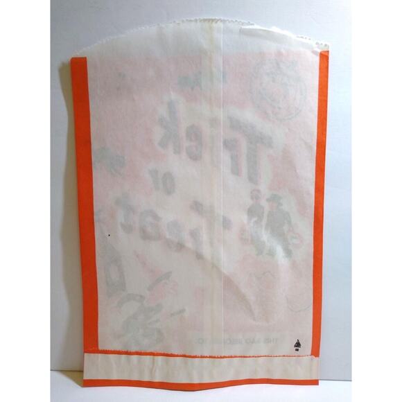 Halloween Oversized Trick Or Treat Paper Candy Goodie Bag Clever Idea Vintage - Picture 4 of 8